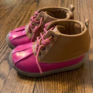 Baby girl duck boots